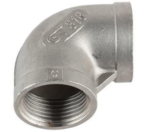Cotovelo 90º inox 316 F-F BSP