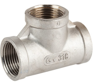 Tê inox 316 F-F-F NPT