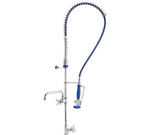 Coluna alta de pré-lavagem com torneira e bica verticais 1/2" Cozinha industrial
