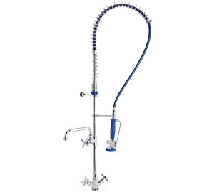 Coluna alta de pré-lavagem com misturadora monobloco e bica 1/2" Cozinha industrial