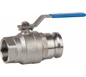 Válvula esfera bi-partida F-M Camlock