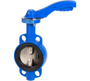 Válvula borboleta tipo Wafer disco ferro com base para atuador  EPDM
