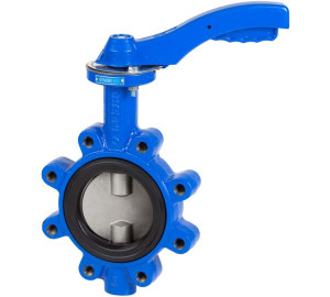 Válvula borboleta tipo Lug disco inox 316  base  atuador  EPDM