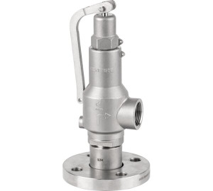 Válvula de segurança com flange e alavanca para gás ou vapor