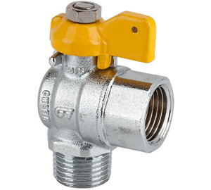 Válvula de esfera angular para gás combustível M-F BSP
