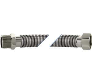 Conjunto flexível extensível em aço inoxidável