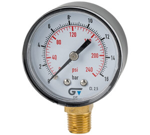 Manômetro DN53 - ABS - seco - vertical - NPT
