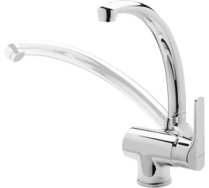 MONOCOMANDO COZINHA VERTICAL OMICROM CANHO ABATEVEL Cromado K8