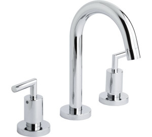 Conjunto de lavatório com bica Swan Cromado Ixo