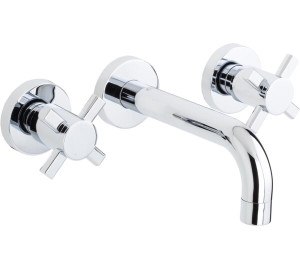 Móvel de lavatório de encastrar com bica de 16 cm Cromado Kross