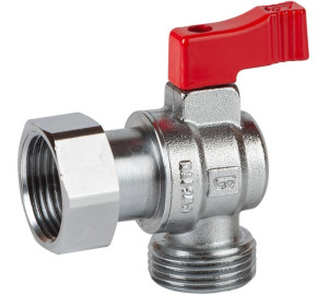 Válvula Esfera Angular, M-F. com Porca Giratória BSP