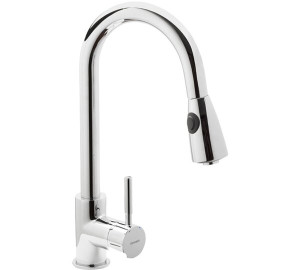 Torneira monocomando de cozinha com chuveiro extraível TAU Cromado