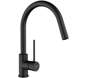 Monocomando cozinha caño extraible TAU PRETO