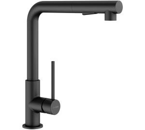 Torneira monocomando de cozinha com bica extraível Preto TAU