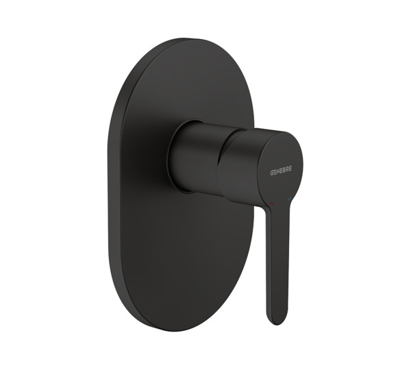 Monocomando ducha embutido OSLO BLACK Preto