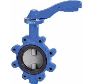 Válvula borboleta tipo Lug disco inox 316  base  atuador  EPDM
