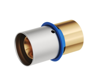 Ligação de pressão para tubos pex e multicamadas, extremidade de soldadura em cobre