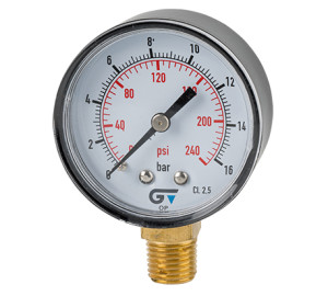 Manômetro DN53 - ABS - seco - vertical - NPT